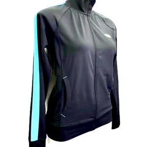 THE NORTH FACE Zipper Jacket, Colorblock 
Grey / Blue